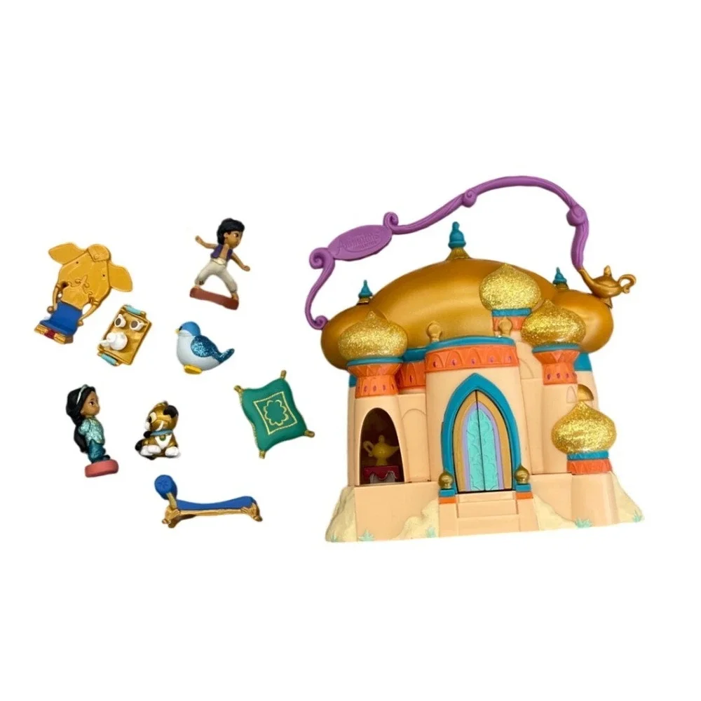 Disney Animators Collection Aladdin Palace Play Set Figures Agrabah Castle Toy